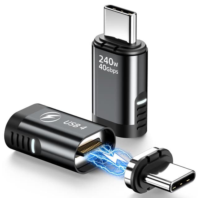 🔌 DuHeSin 240W USB C Magnetisch Adapter (2 Stück) - 40 Gbit/s, 8K, 60 Hz 🚀