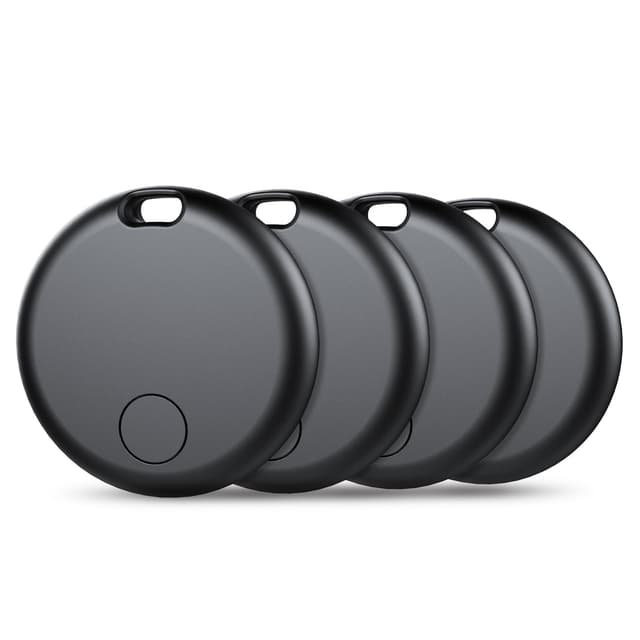 🔑🌍 4er Pack Air Tag Schlüsselfinder und Tracker - Schwarz