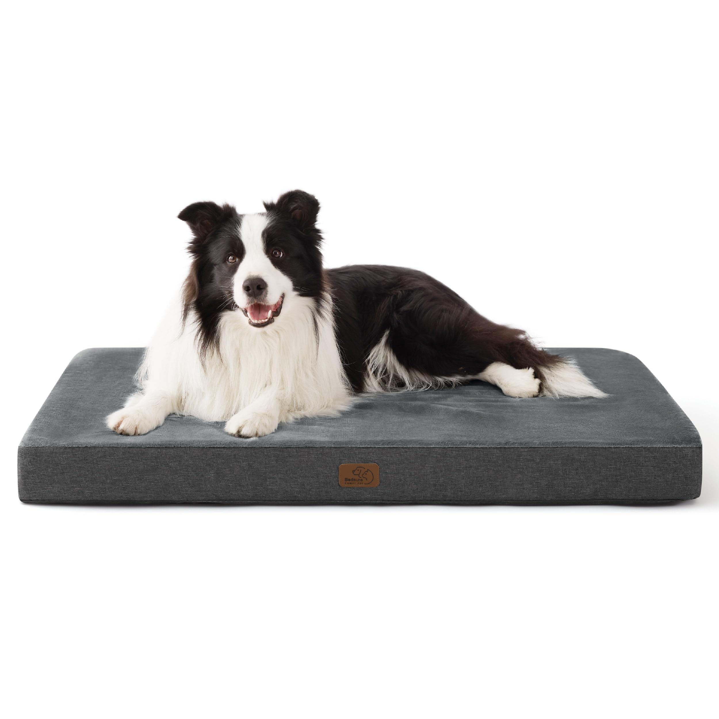🐶🛏️ BEDSURE Orthopädisches Hundekissen für große Hunde - 89x56x8cm - Dunkelgrau