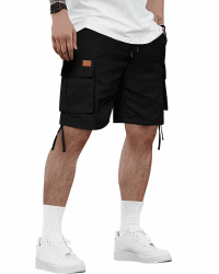 HMIYA Cargo Shorts Herren 🩳 Sommer Freizeithose 🌞 100% Baumwolle