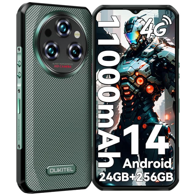 OUKITEL WP35S Outdoor Handy Android 14-11000mAh Smartphone - 24GB RAM + 256GB ROM/1TB - 48MP+16MP+8MP-Kamera