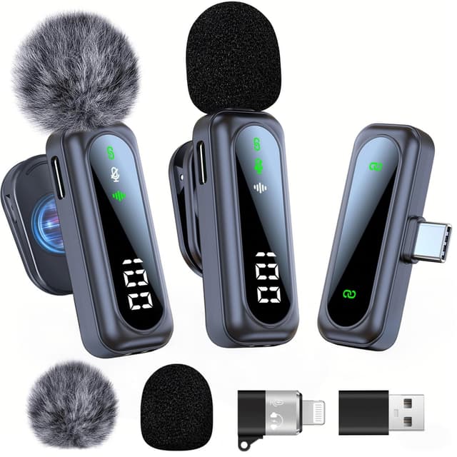 🎙️ Dralud 2 Lavalier Mikrofon für iPhone Handy/Computer 📱🎥