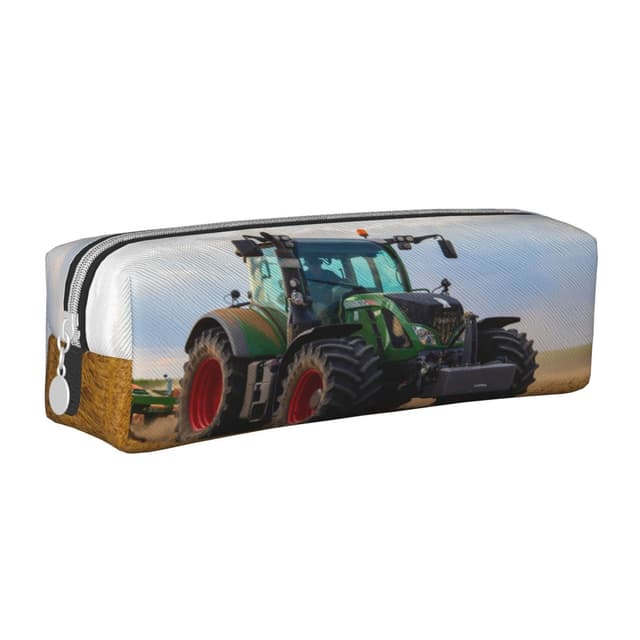 🚜 HAOSOFT Federmäppchen | Grüner Traktor | Große Schulsachen Federtasche für Jungen und Mädchen 🎒