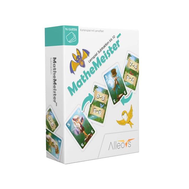 ALLEOVS® Mathemeister Minus- Mathe Lernspiel für Subtraktion Minusrechnen Lernen