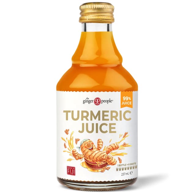 Angebot: The Ginger People 99% reiner Kurkuma Saft - Premium-Qualität, 237ml-Flasche (6er-Packung) 🌿🥤