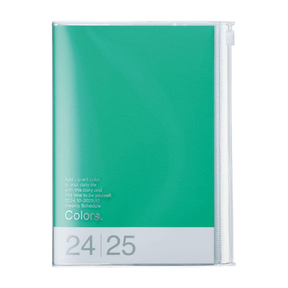 MARK'S 2024/2025 Taschenkalender B6 vertikal, Colors, Green 📅🌿