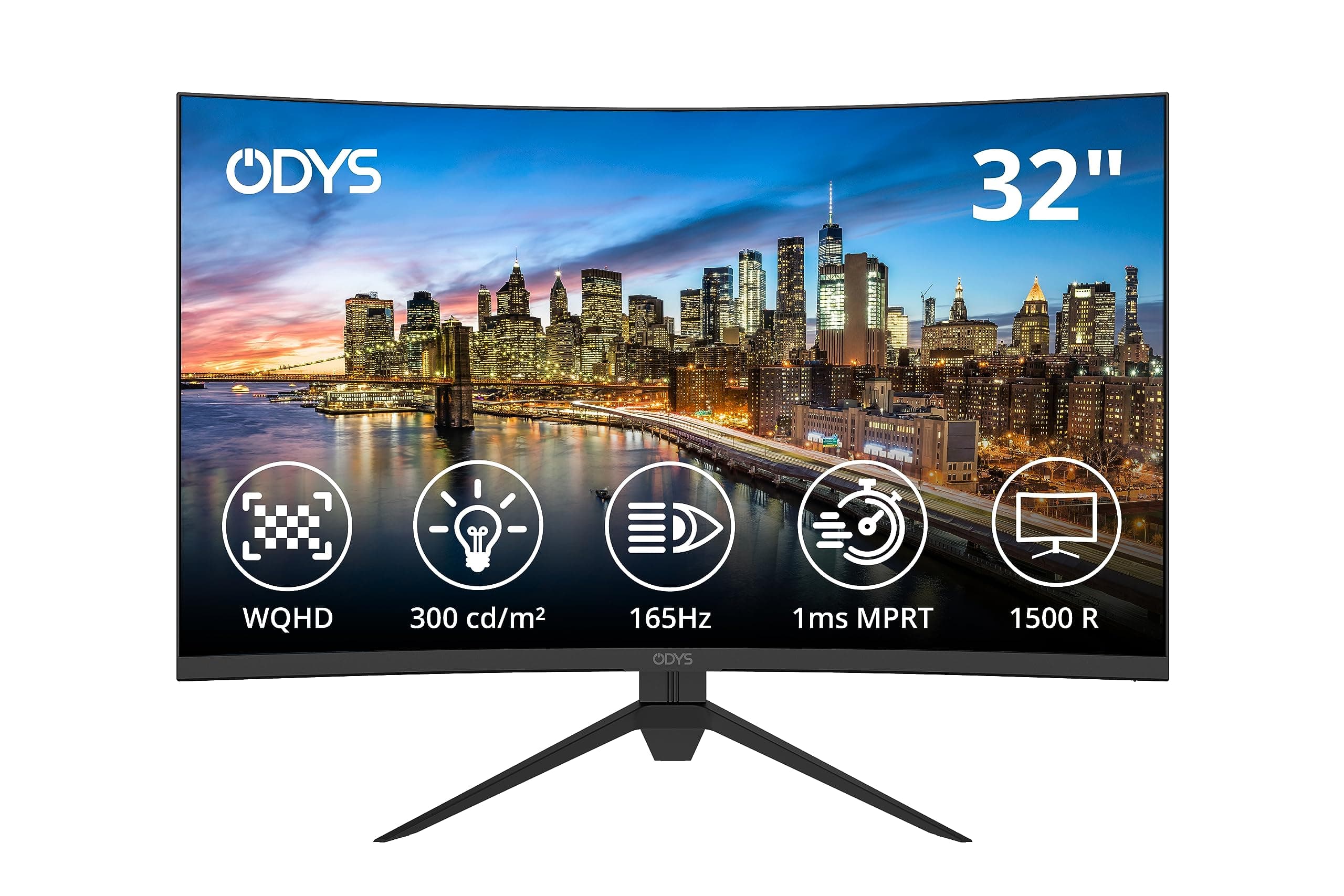 🖥️ Odys XP32 80cm (32") WQHD Curved Monitor Deal 🌟
