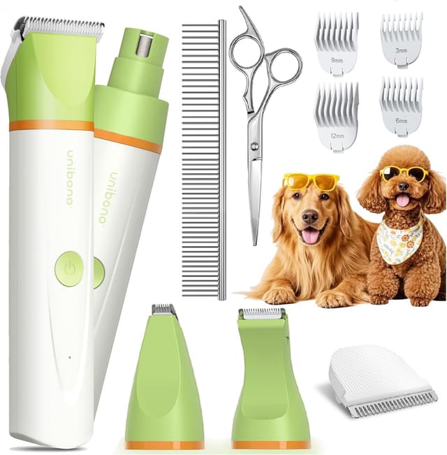 Unibono Leise Hundeschermaschine Katzenrasierer Komplett-Set 🐾