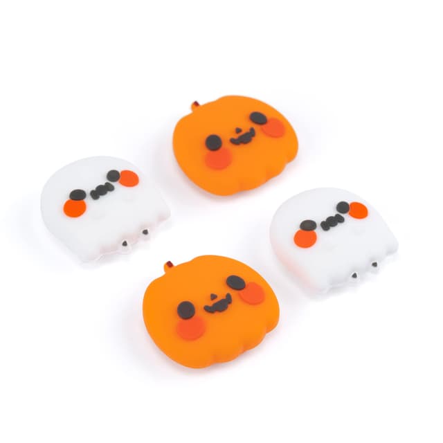 🎃 GeekShare Süße Joycon-Daumengriffkappen aus Silikon - Pumpkin Ghost 🎮