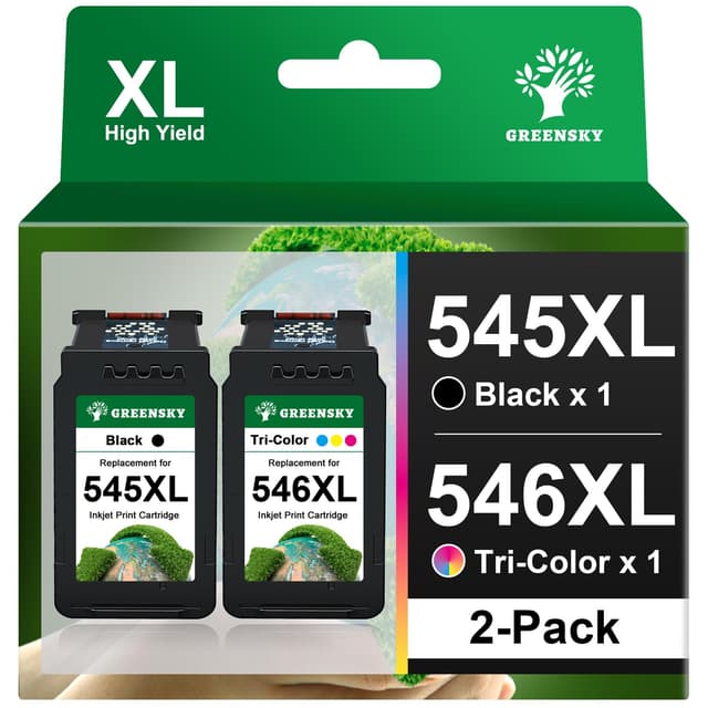 🌟 GREENSKY 545 546 XL Multipack Patronen für Canon Drucker 🖨️