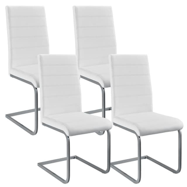 🪑🌟 Juskys Freischwinger Schwingstuhl Vegas 4er Set - Stühle modern für Esszimmer, Wohnzimmer & Küche 🌟🪑