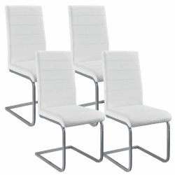 🪑🌟 Juskys Freischwinger Schwingstuhl Vegas 4er Set - Stühle modern für Esszimmer, Wohnzimmer & Küche 🌟🪑