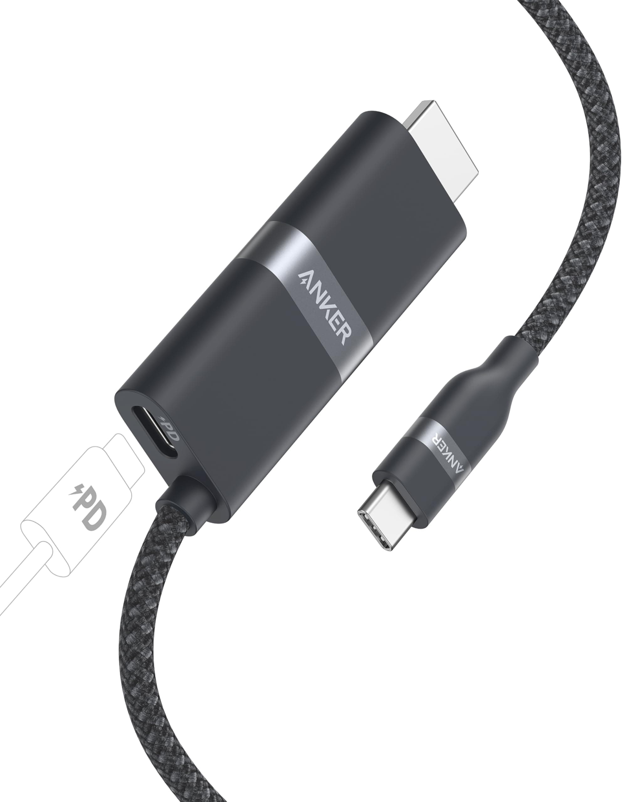 🔌📺 Anker Nano USB-C auf HDMI-Kabel Adapter 4K@60Hz - 140W PD Schnellladung