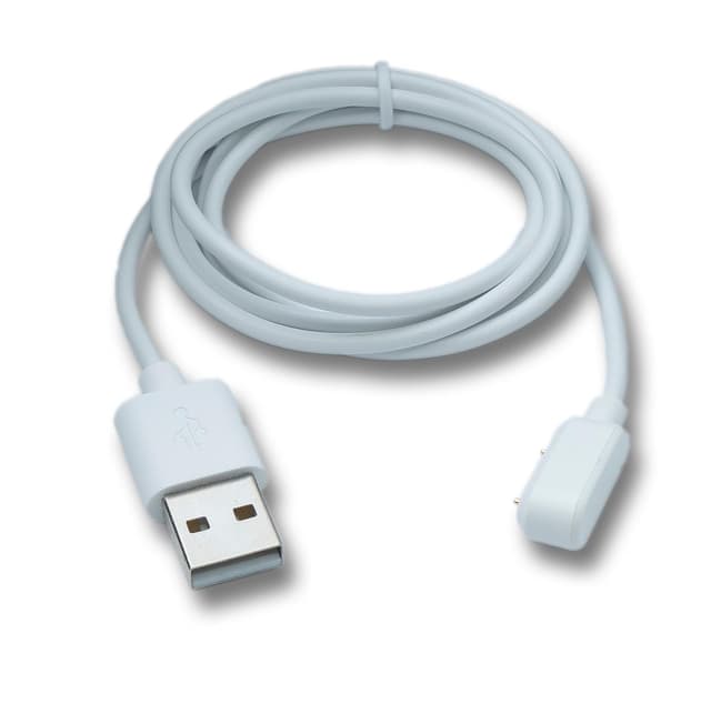 🔌 System-S USB 2.0 Kabel 100 cm Ladekabel für VIVO Watch GT IQOO Watch GT Smartwatch Adapter Weiß