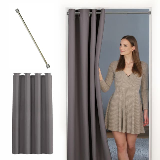 Angebot: Türvorhang mit Teleskopstange - Einfache Montage und stilvolles Design! 🌟