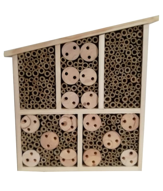 🐝🌿 Dehner Natura Premium Insektenhotel Osmia | Insektenhaus für Bienen/Schmetterlinge/Käfer