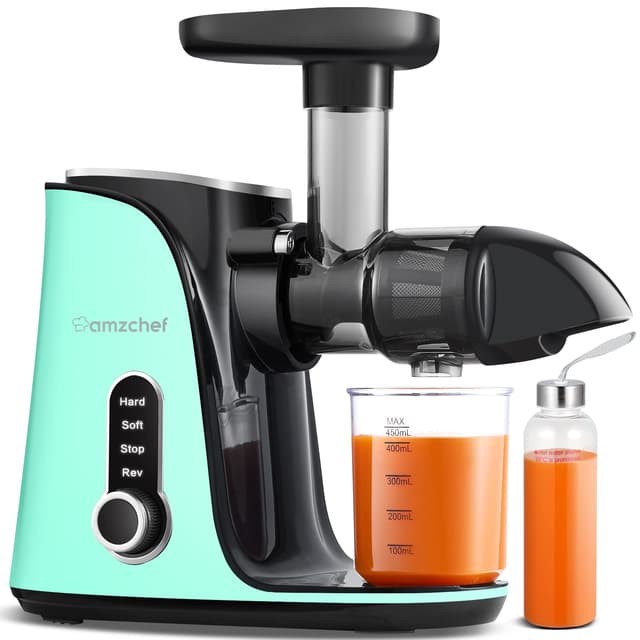 AMZCHEF Entsafter Gemüse und Obst mit 2 Geschwindigkeitsmodi 🍏🥕🍊
