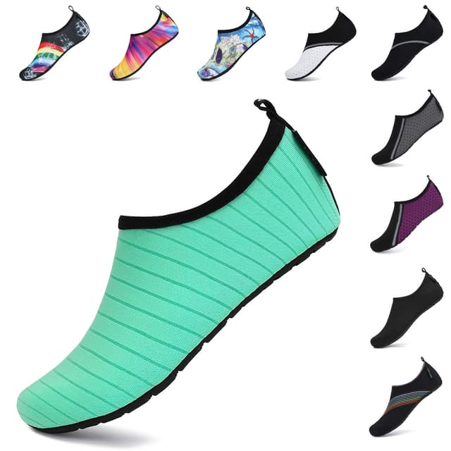 🌊👟 SAGUARO Unisex Badeschuhe Herren Schwimmschuhe Damen Schnell Trocken Wasserschuhe Outdoor Aqua Schuhe, 37-47EU 36/37 EU Cyan