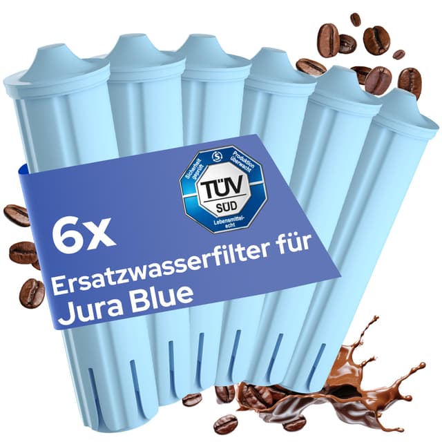 MILUX Filterpatrone für Jura Blue - 6er Set 💧🌿 Ersatz für Claris Blue Wasserfilter