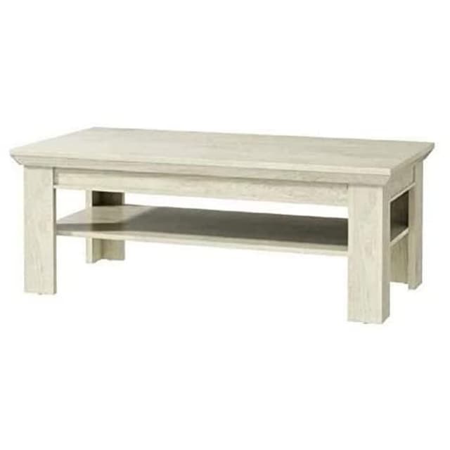 🌟 DEAL: FORTE Kashmir Couchtisch aus Pinie Weiß - Landhausstil 🌟