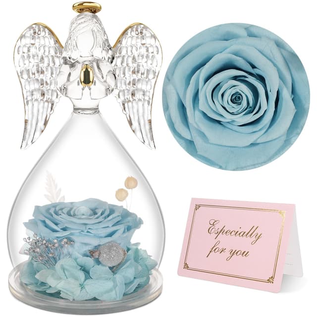 Yamonic Ewige Rose Engel Geschenke für Frauen