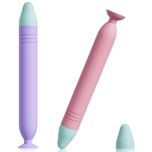 🌈 Kinder Stylus Stifte für Touchscreens - 2 Stück (Rosa + Lila) 🌟