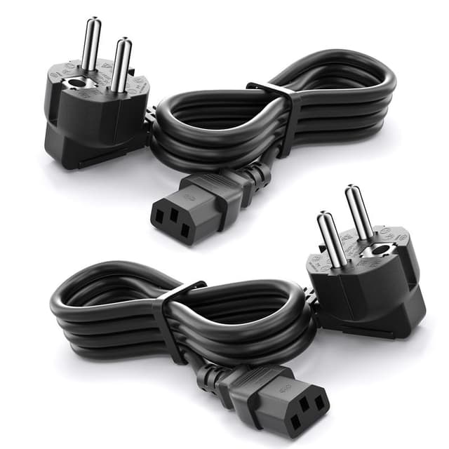 TV Stromkabel (2 Stück 1.8m) - CYD Universal Kabel Laptop 250V 10A