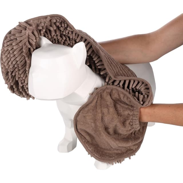 🐾 Flamingo Handtuch Pakka – Taupe – 80×30×2,5cm 🐾