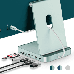 🌟 Minisopuru USB C Hub für iMac 24 Zoll 2021/2023/2024, Grün 🌟