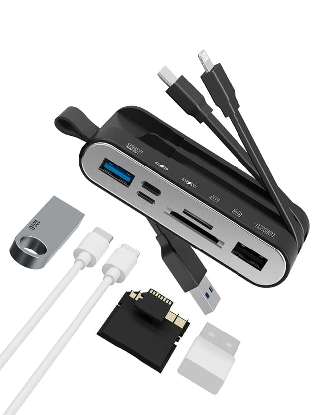 📷📱 Speicherkartenleser 6-in-1 SD Kartenleser & USB OTG Adapter Deal! 🎉