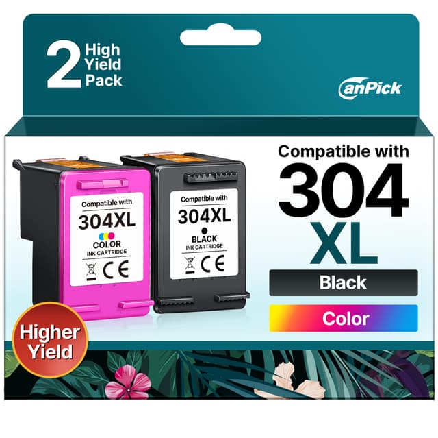 🌟 2-Pack 304XL Druckerpatronen Multipack für HP Envy & Deskjet 🌈