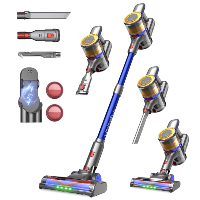 UNINELL HOME UV1 Akku Staubsauger 45000Pa/450W/60Min Blau-gold 🌀