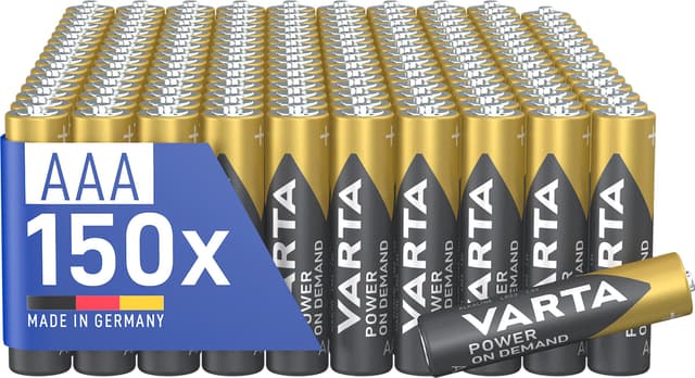 VARTA Batterien AAA, 150 Stück - Power on Demand! 💡🔋🇩🇪