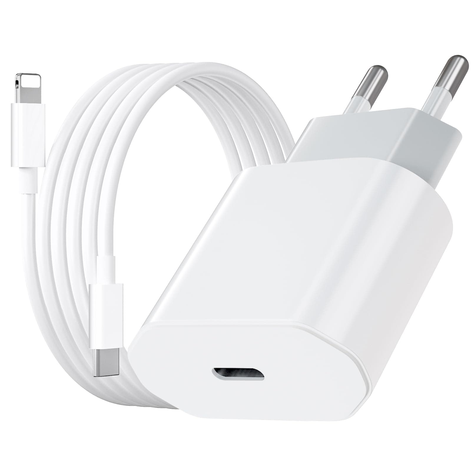 🔋📱 USB C Ladegerät mit iPhone Ladekabel 2M - 20W Schnellladegerät 🚀
