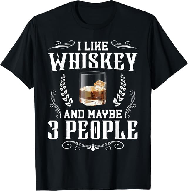 🥃 Islay Single Malt Whisky Trinker Ich Mag Whisky & 3 Menschen T-Shirt Angebot 🎁