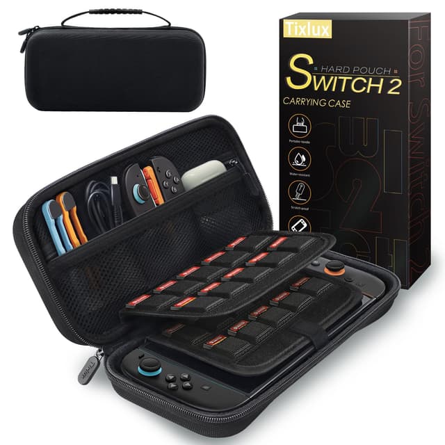 Tixlux Tasche für Nintendo Switch 2 (2025) 🎮👜 - Hartschalen-Case & Reiseetui