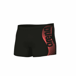 🏊‍♂️ ARENA Herren Men's Wake Short Swim Trunks 46 Black-calypso Coral Angebote 🌊