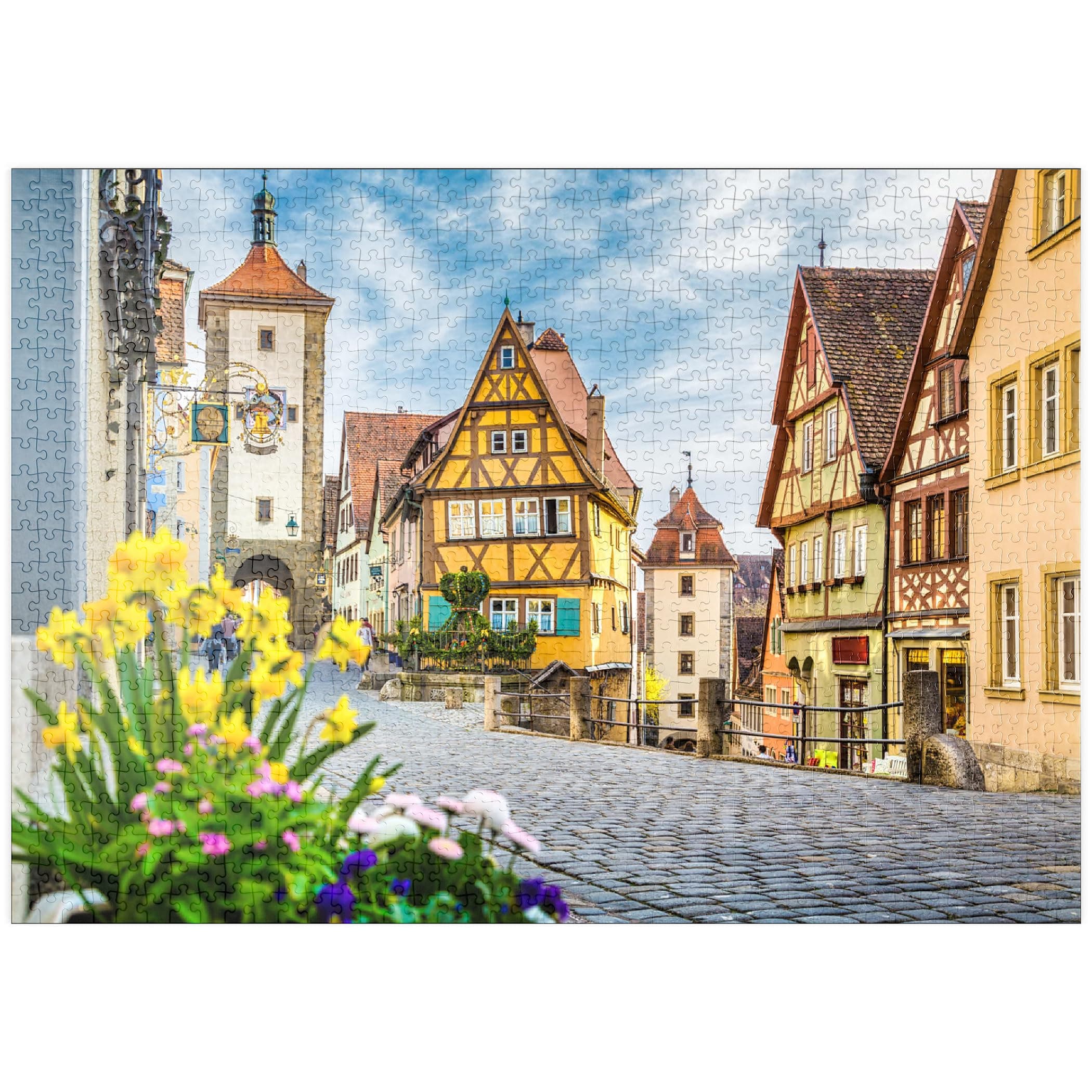 🧩 MyPuzzle Rothenburg ob der Tauber - Premium 1000 Teile Puzzle 🌌