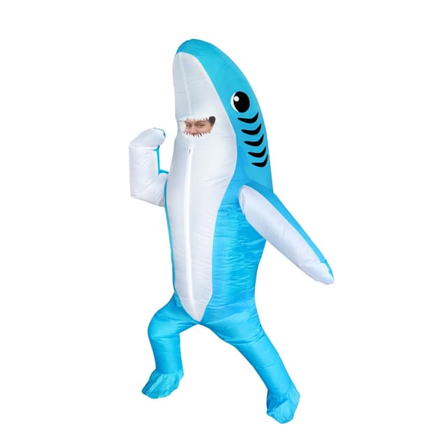 🦈 Aufblasbares Hai Kostüm für Erwachsene - FXICH Tierkostüm