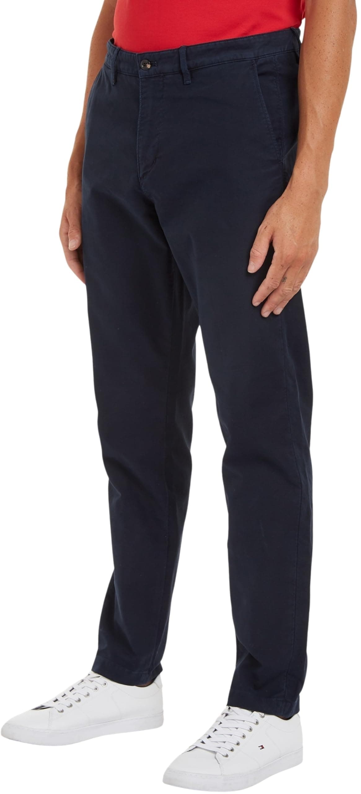 Tommy Hilfiger Herren Chino Chelsea Gabardine Stretch 32W / 28L Blau (Desert Sky) 🌟👖