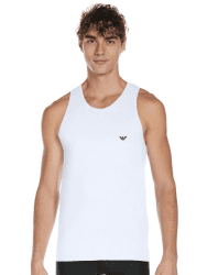 🔥 Emporio Armani Herren Men's Basic-Stretch Cotton Tank Schlafanzugoberteil L Weiß Deal! 🛍️