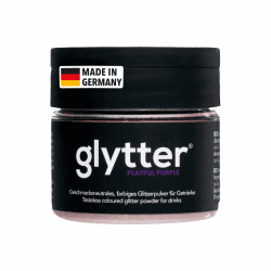 Glytter Glitzerpulver für Getränke (Lila) - essbarer Glitzer für Drinks & Flüssigkeiten