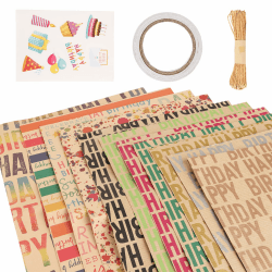 🎁 LOLYSIC 11 Stück 50 x 70 CM Geburtstag Geschenk Geschenkpapier 🎉
