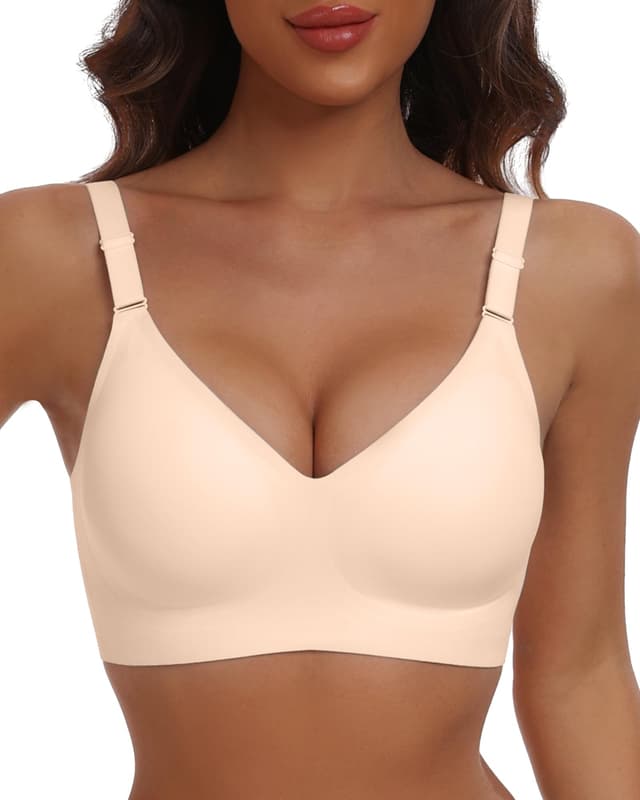 HORISUN Bequemer, Nahtloser BH mit vollständiger Abdeckung für Damen XL Hautfarben 💫