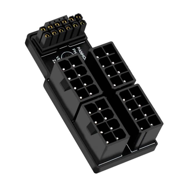 🔌🎮 Chenyang ATX 8Pin 4 Port zu 12VHPWR ATX3.0 PCI-E 5.0 16Pin Power Modular Adapter 90 Grad UP abgewinkelt 4*8Pin auf 16Pin UP