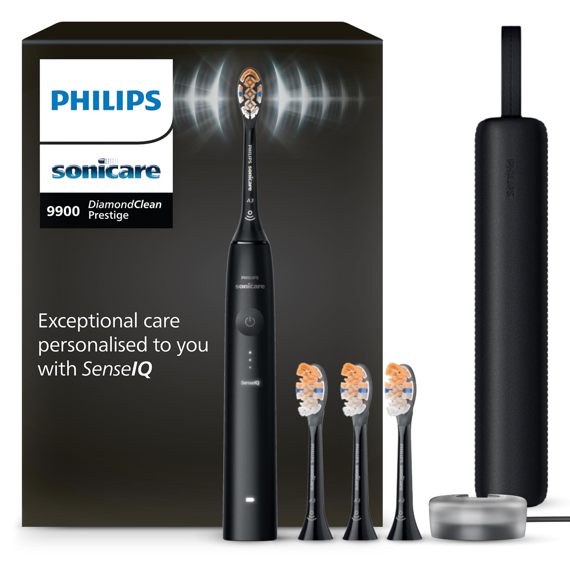 Schnapp dir die Philips Sonicare DiamondClean 9900 Prestige elektrische Zahnbürste! ✨🪥