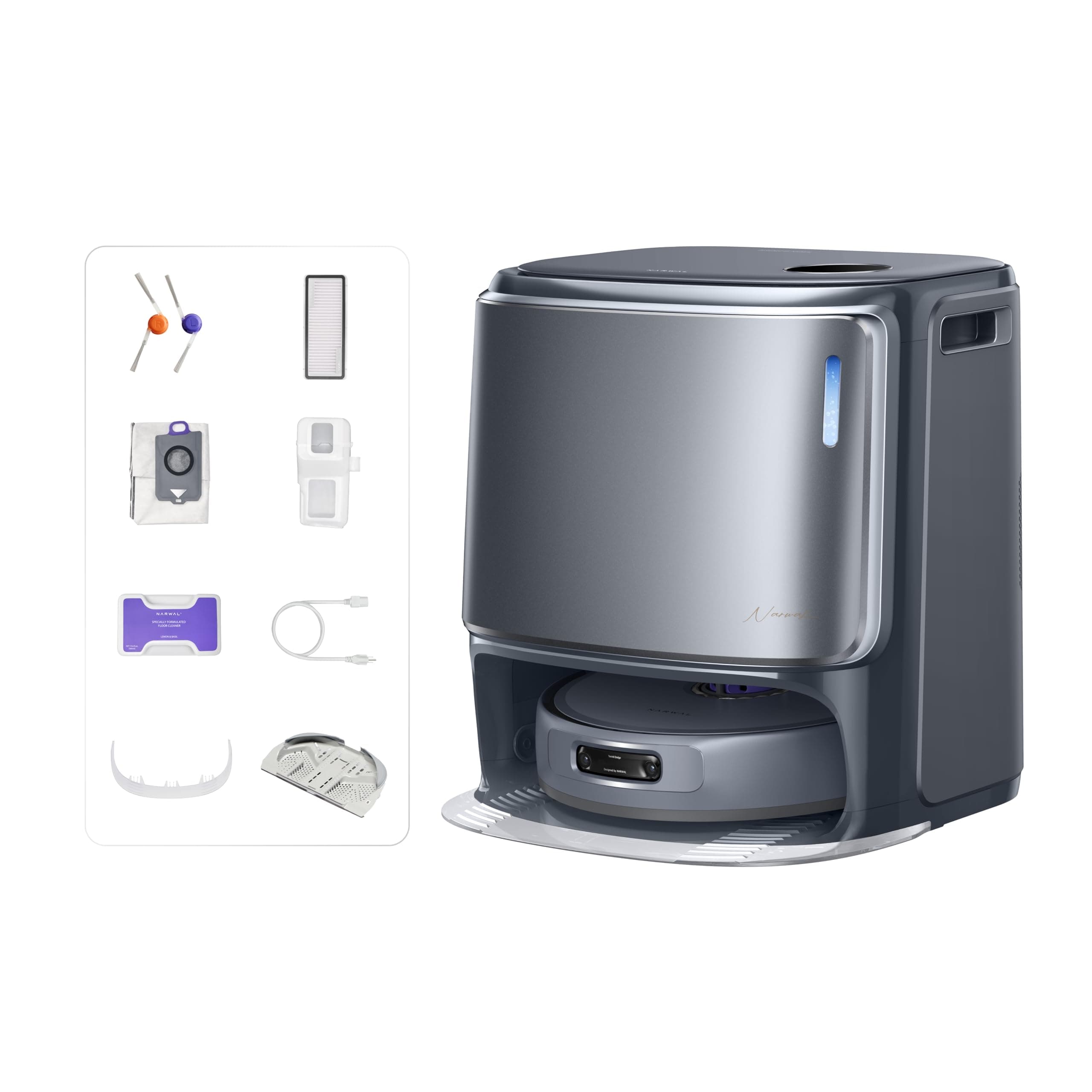 🤖🧹 NARWAL Freo Z10 Ultra Saugroboter mit Wischfunktion, 18.000Pa Saugleistung, dynamische Moppausdehnung, Tangle-Free System, intelligente Nass-Trocken-Reinigung, All-in-One-Basisstation Grau z20 Z10 Ultra Grau - Angebot!