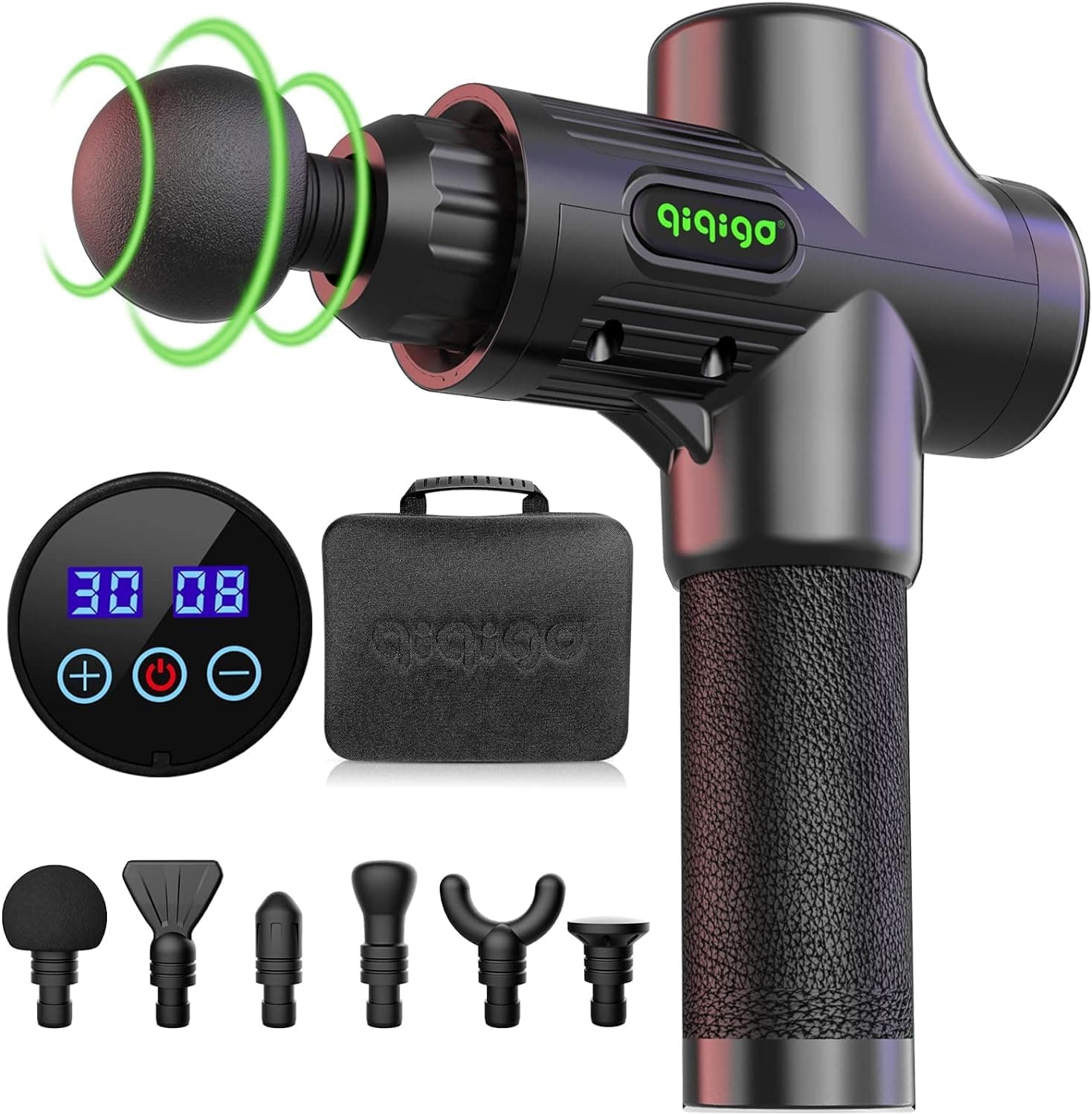 🔥 Super Angebot! Massagepistole Muskel Massage Gun (Schwarz) - Bis zu 30 einstellbare Geschwindigkeitsstufen!