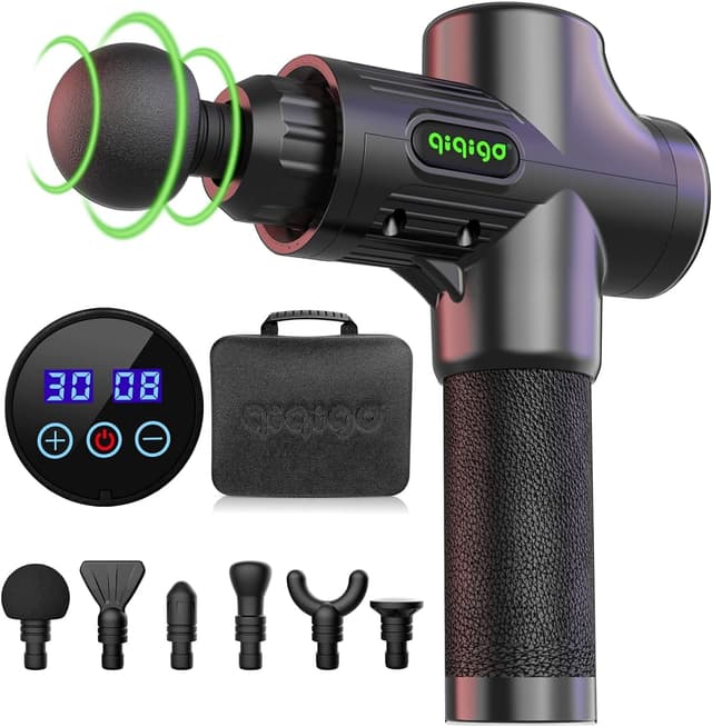 🔥 Super Angebot! Massagepistole Muskel Massage Gun (Schwarz) - Bis zu 30 einstellbare Geschwindigkeitsstufen!