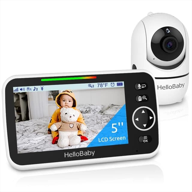HelloBaby Video-Babyphone HB6550 mit 355° & 120° Schwenk-Neige-Funktion